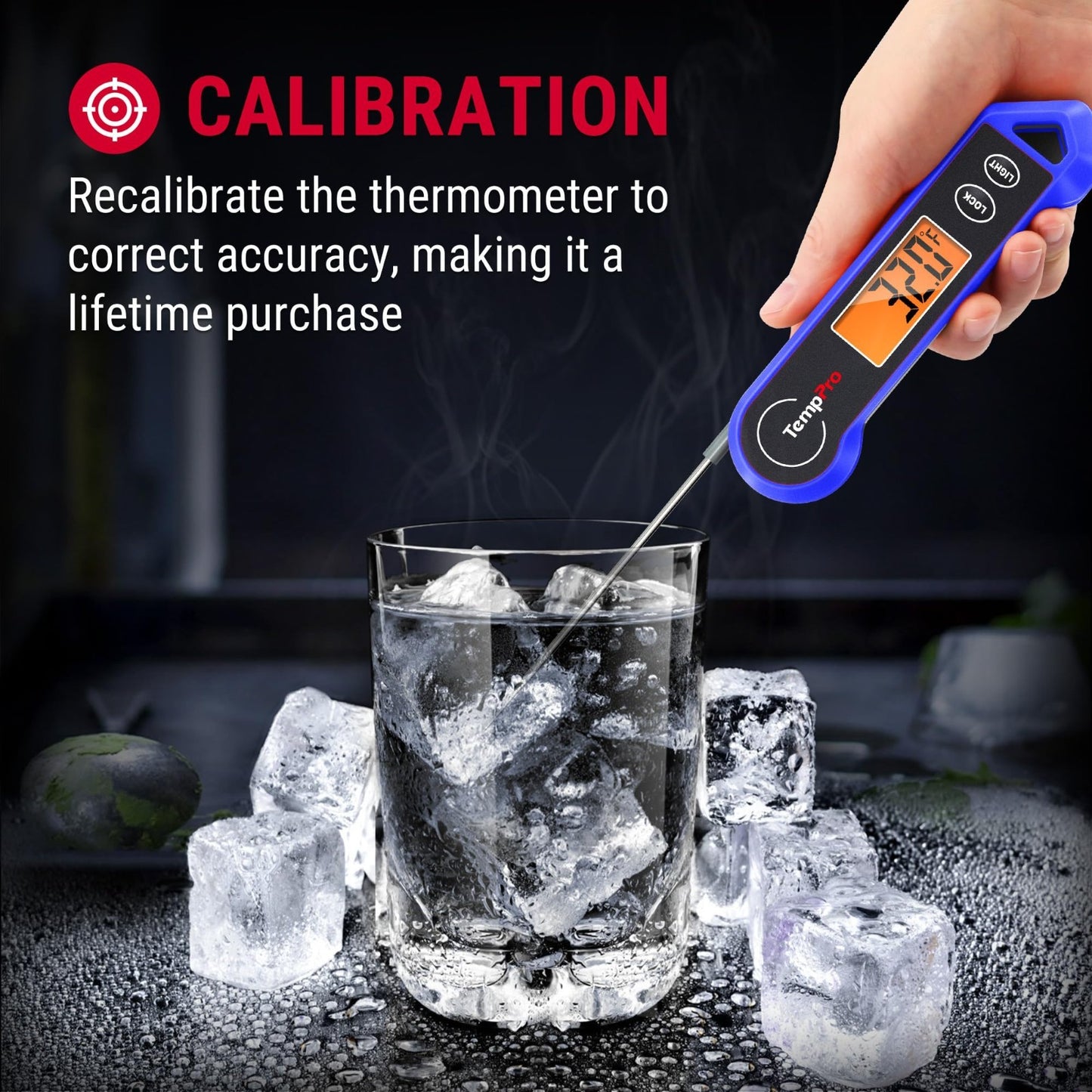 Instant Read Digital Meat Thermometer   1 Sec Motion Sensing BBQ Cooking Tool, P7