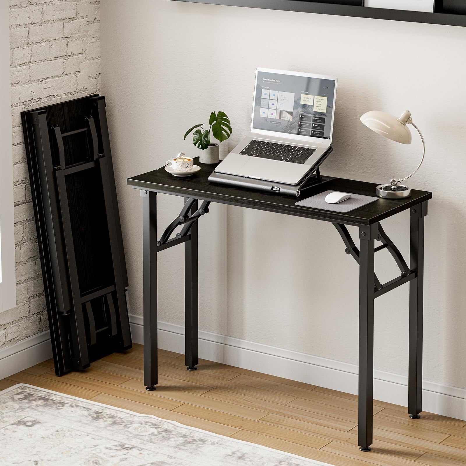 Compact Folding Laptop Desk - 35.8" Portable Table for Small Spaces, Easy Setup1