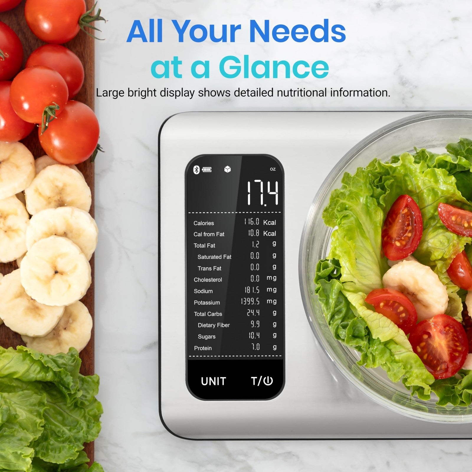 Digital Food Kitchen Scale with Nutritional Calculator & Smart App   11lb Capaci2