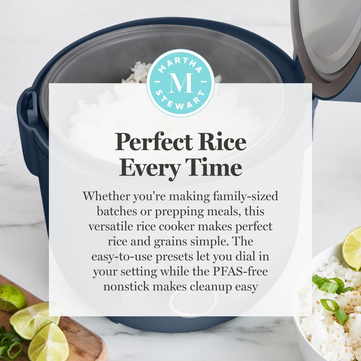 4-Cup Rice Cooker with Non-Stick Pot, Keep Warm, Steam Basket, Quick Cook, Indig10