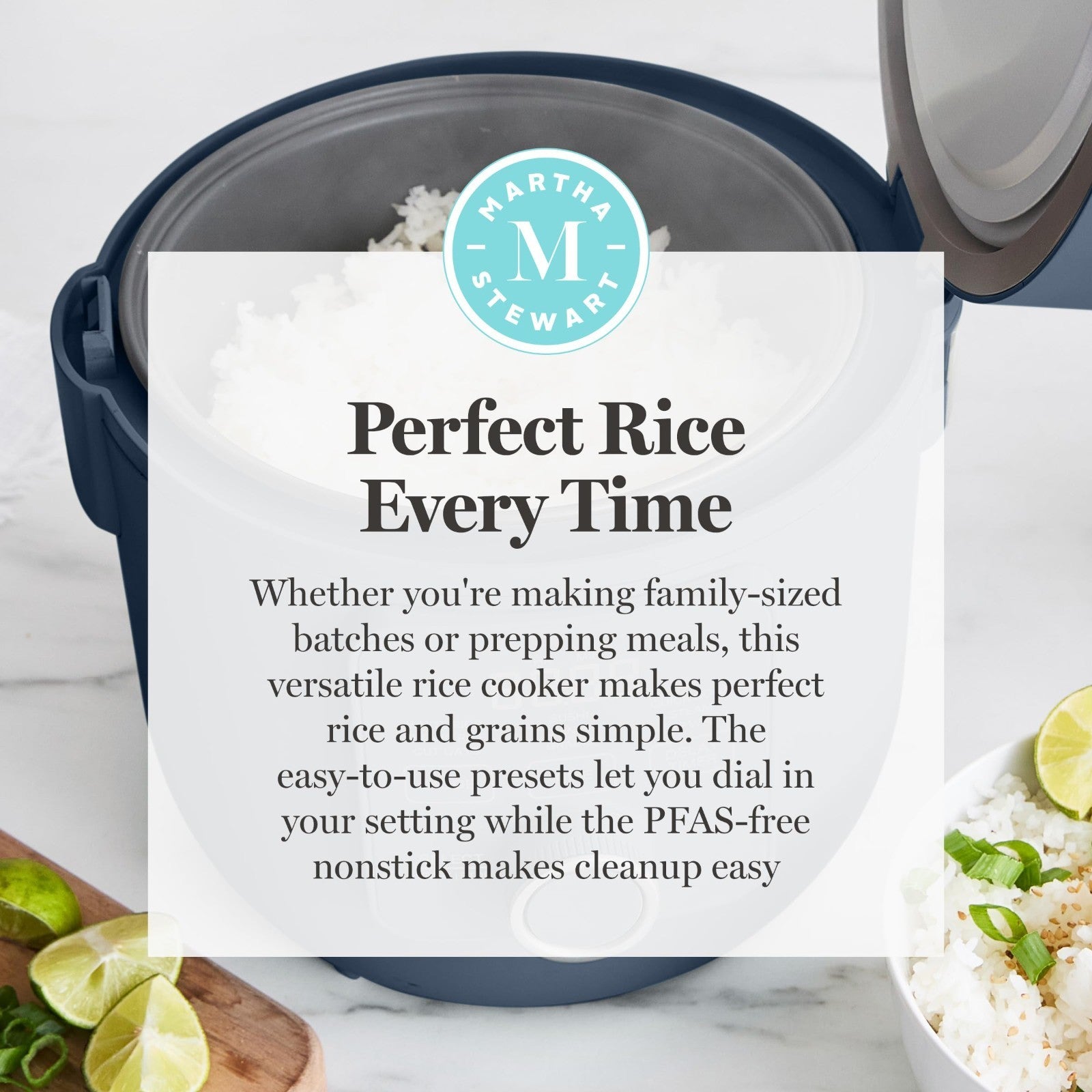 4-Cup Rice Cooker with Non-Stick Pot, Keep Warm, Steam Basket, Quick Cook, Indig10