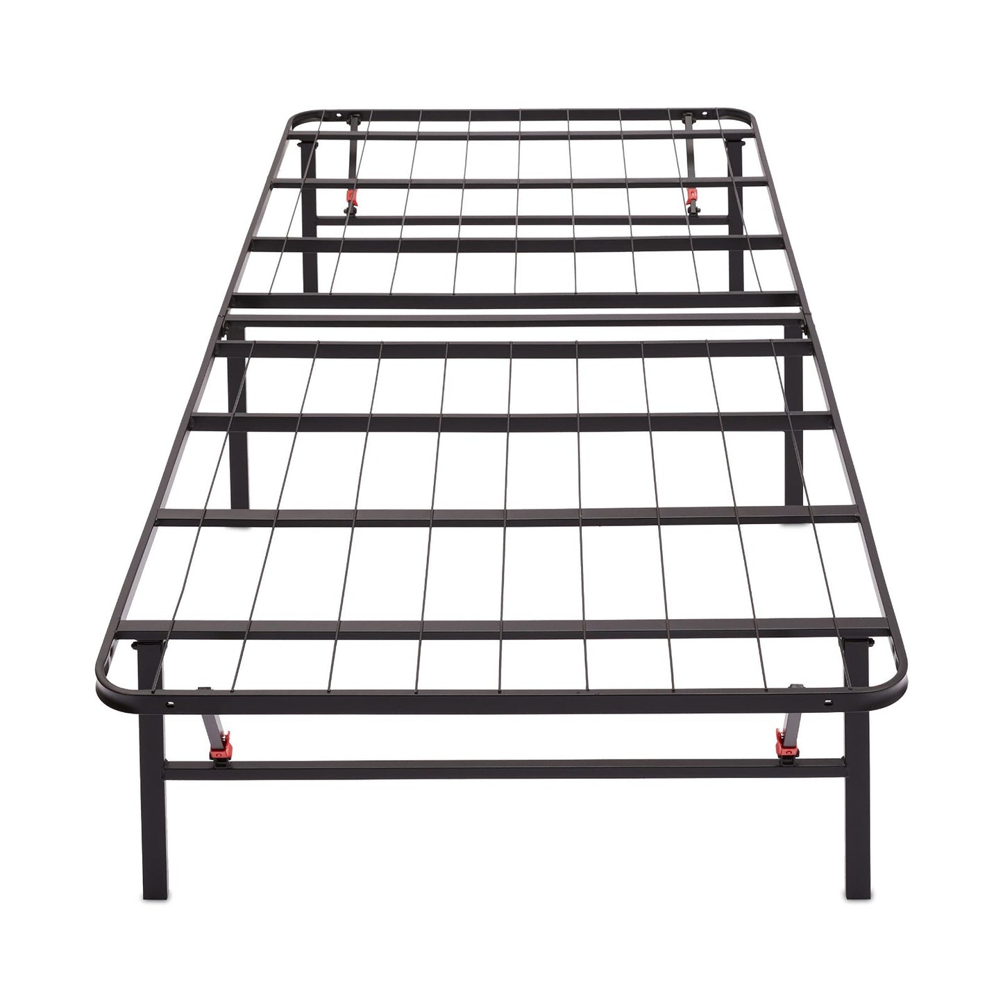Foldable Metal Platform Bed Frame, Twin Size, Sturdy Steel Support, No Box Sprin3