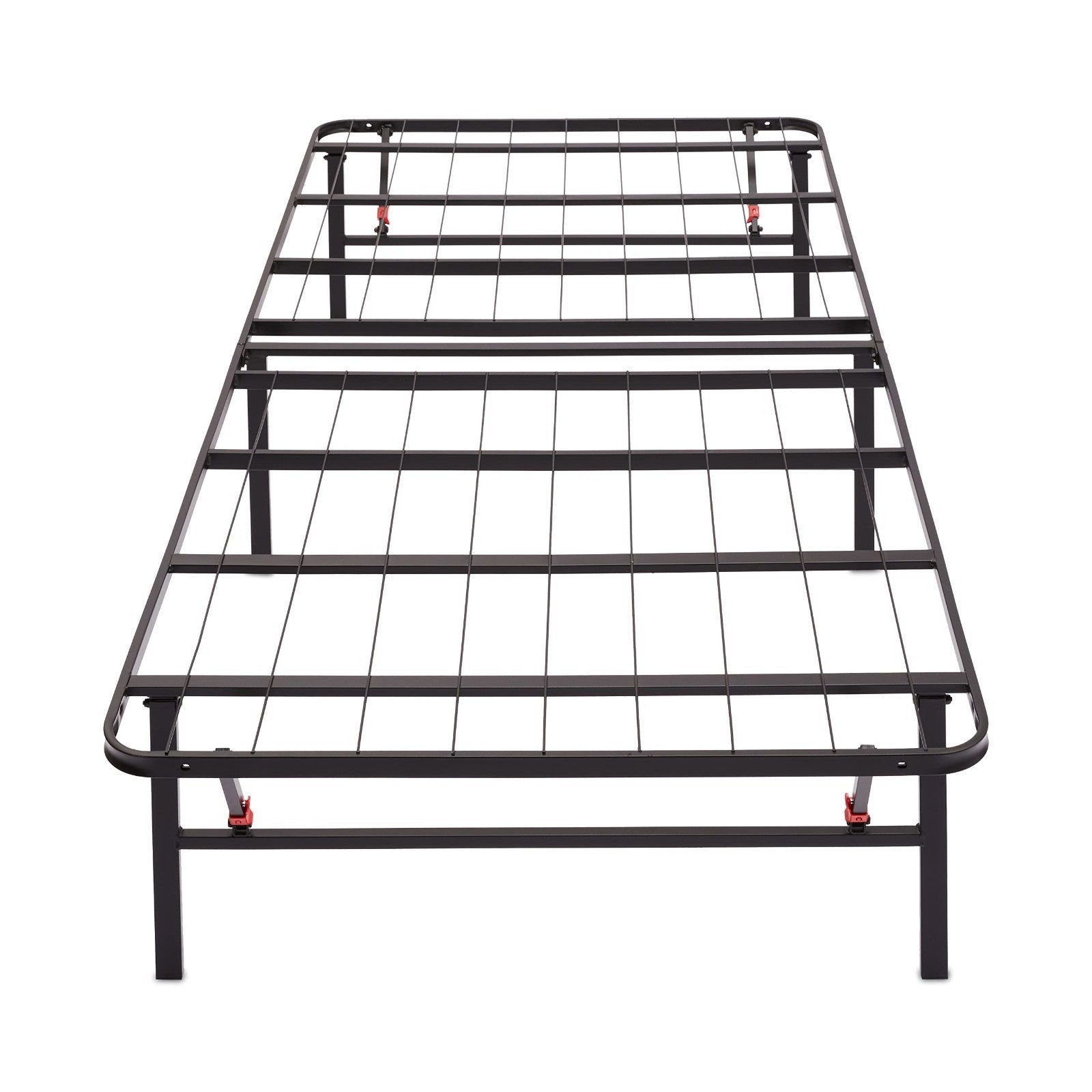 Foldable Metal Platform Bed Frame, Twin Size, Sturdy Steel Support, No Box Sprin3