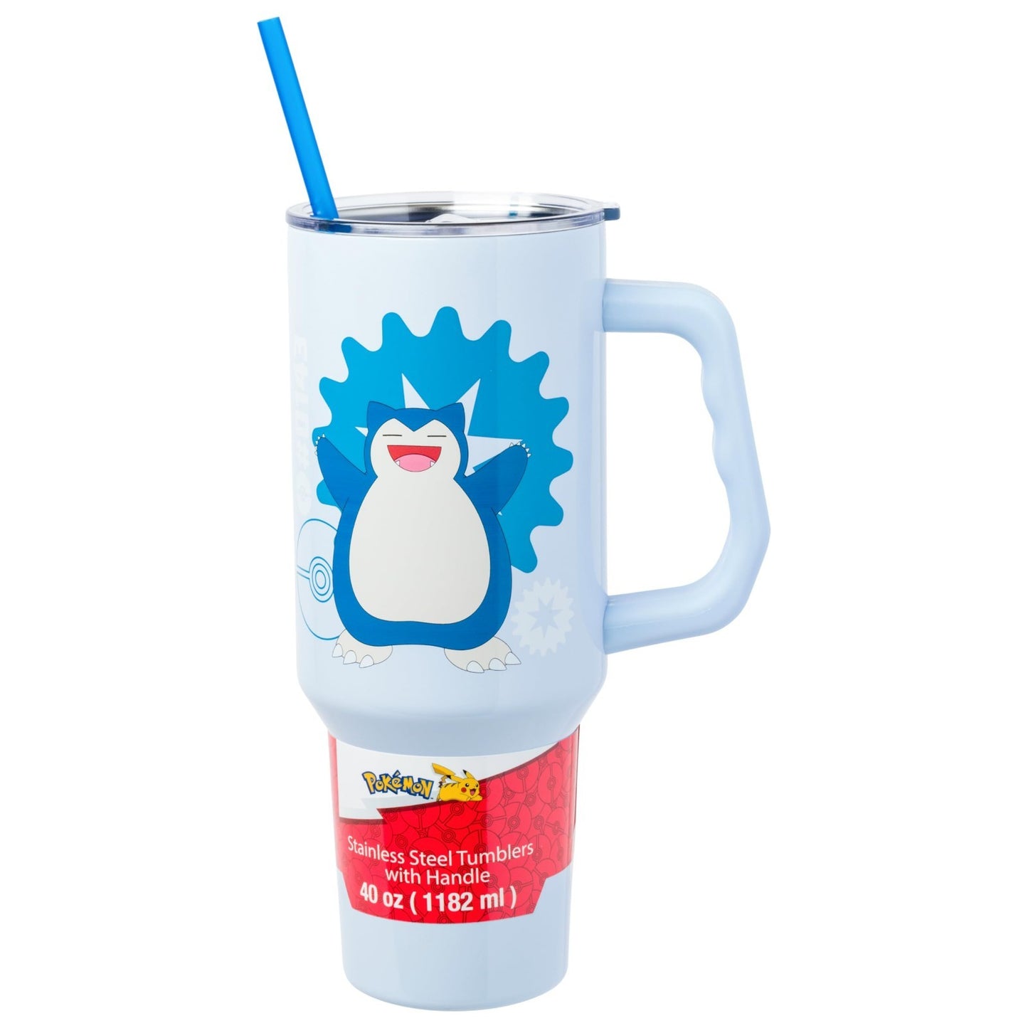 40oz Stainless Steel Tumbler with Handle   Double Walled Insulation, Fits Cup Ho1