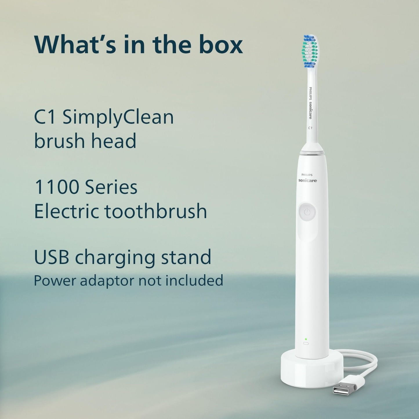 Rechargeable Electric Toothbrush with 1 Brush Head, 2 Minute Timer, 14 Day Batte6