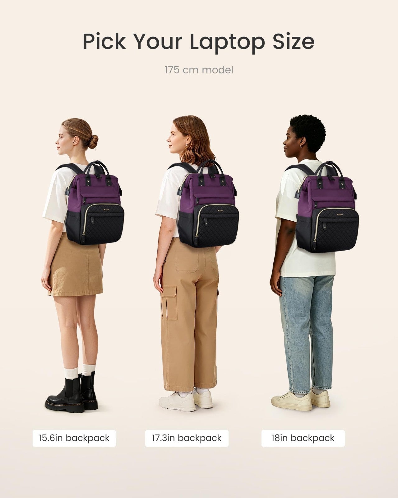 Quilted Laptop Backpack for Women   Stylish Work, Teacher, Nurse Purse Bag6