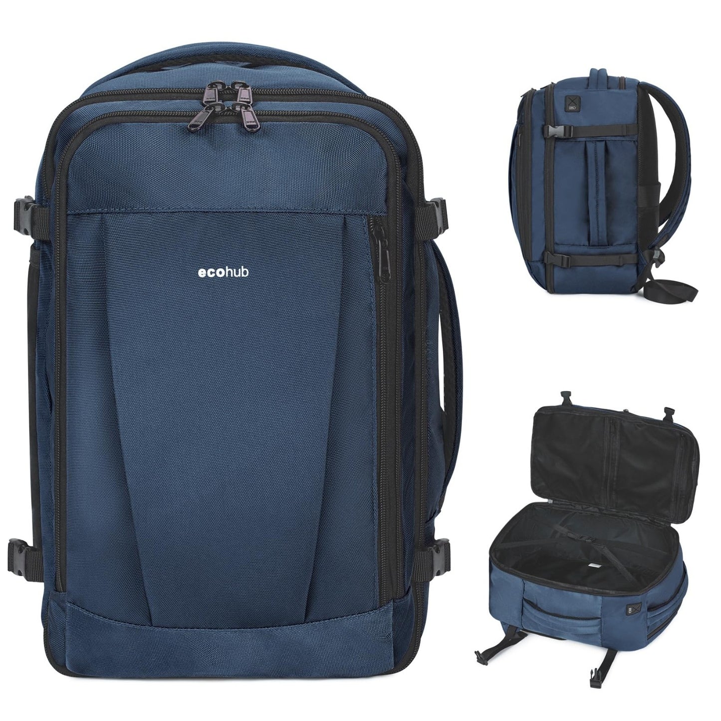 Large Waterproof Travel Backpack with Charging Port   Airline Approved Carry On1