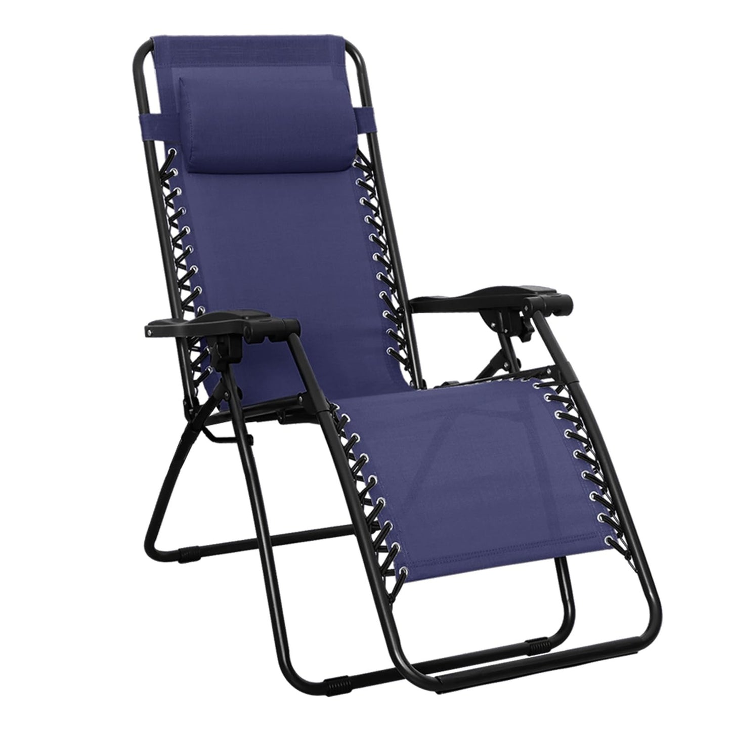 Zero Gravity Lounge Chair with Pillow   Foldable Outdoor Recliner, 300 lb Capaci1