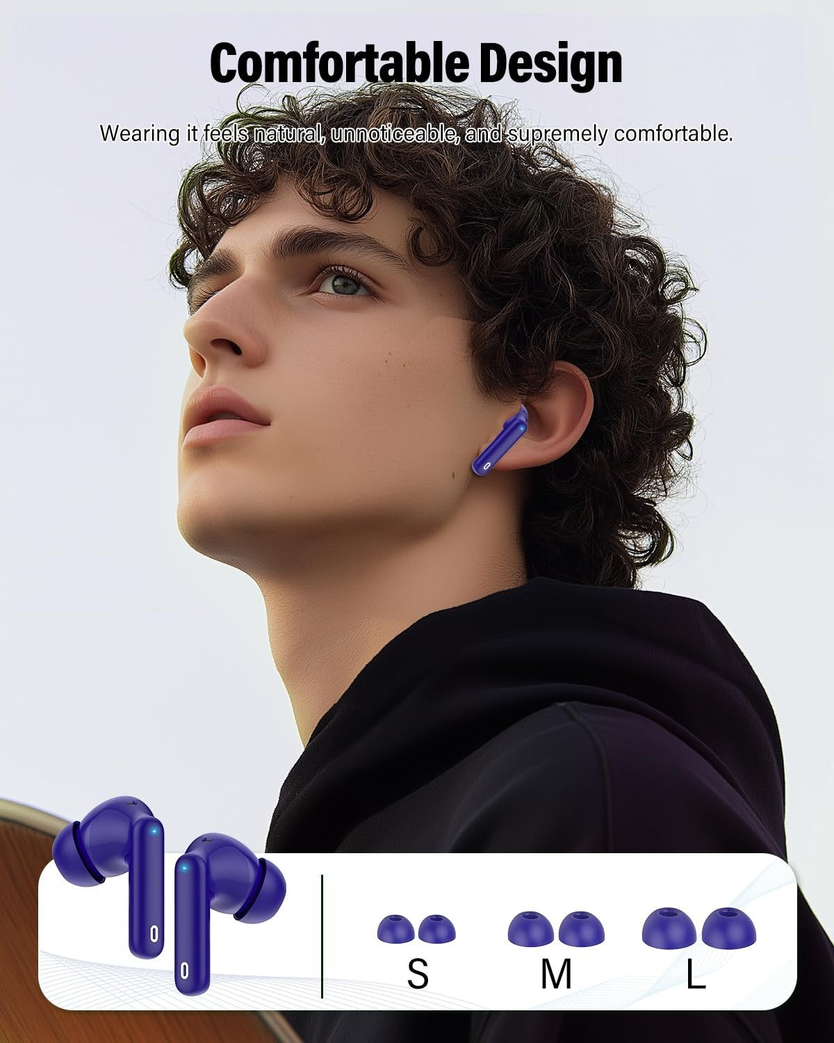 Bluetooth 5.4 Wireless Earbuds, Noise Cancelling, 36H Playtime, IP7 Waterproof,5