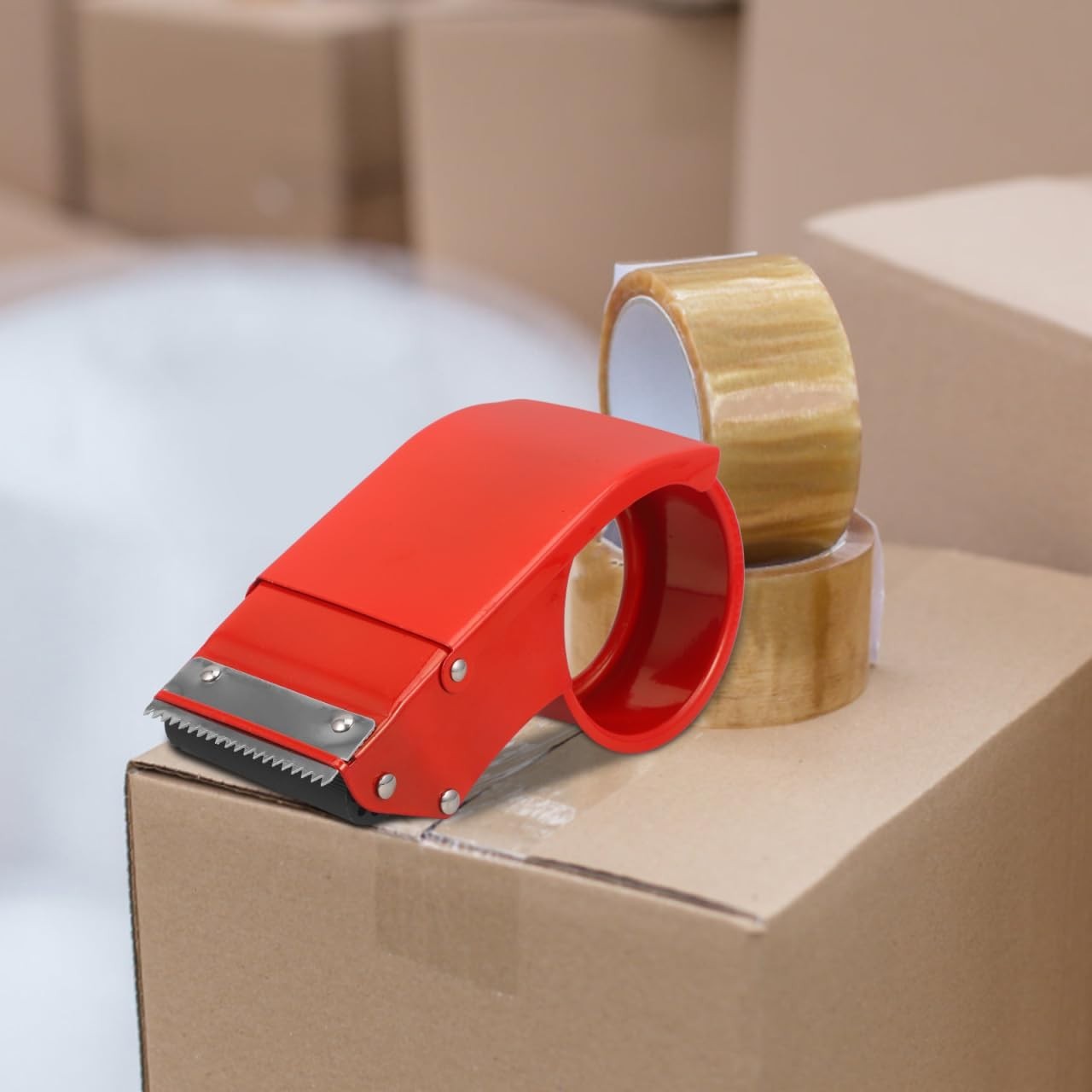 Metal Tape Dispenser for Desktop - Office, School & Home Use - Durable & Stylish2