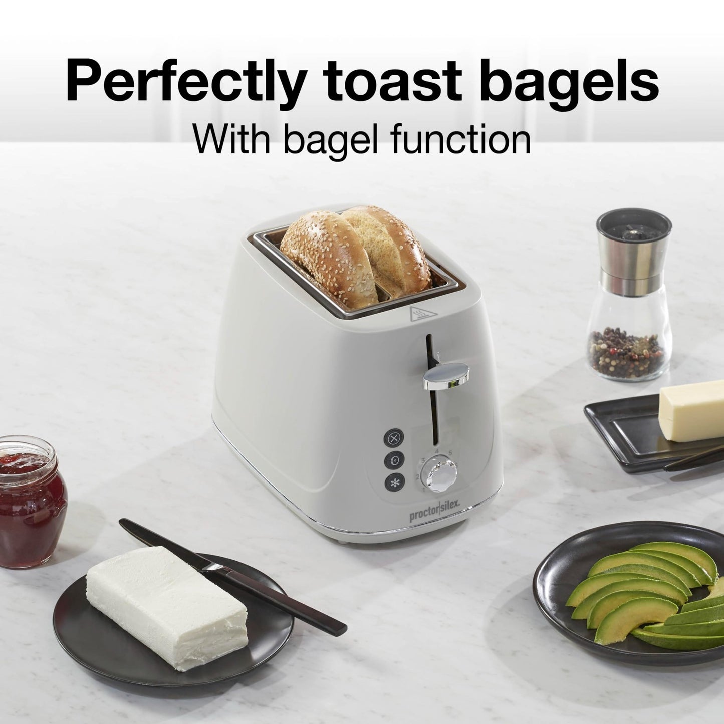 2 Slice Toaster with Bagel & Defrost Functions | 7 Shade Browning Control | Auto3