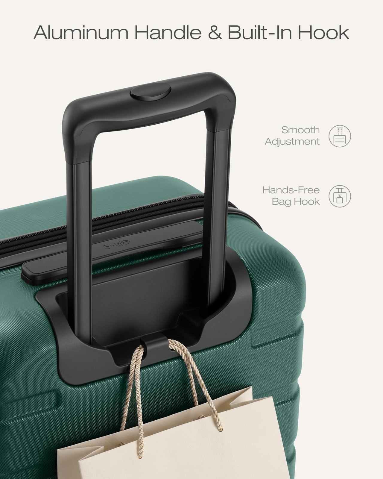 Lightweight 3-Piece Hardshell Luggage Set, Expandable Suitcase, 360° Spinner Whe6