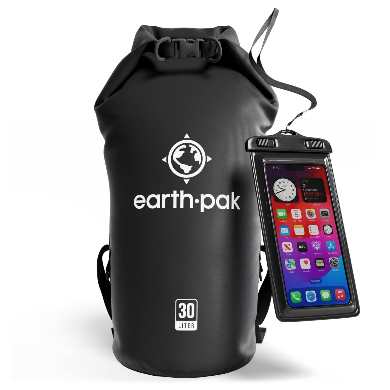 Waterproof Dry Bag Backpack   Roll Top Sack for Kayaking & Outdoor Gear + Phone1