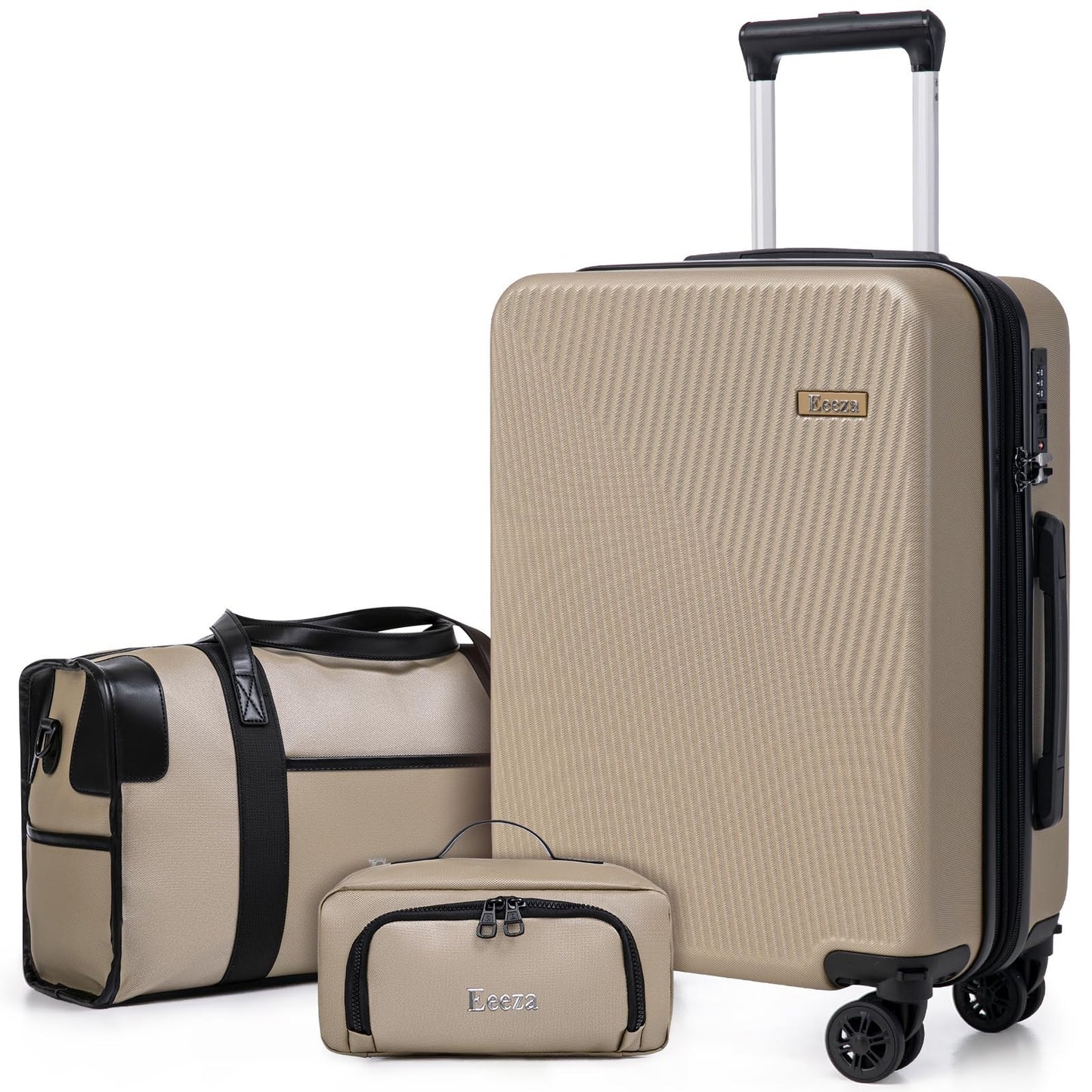 3-Piece Hardcase Carry-On Luggage Set 20" - TSA Approved, Scratch Resistant, Spi1