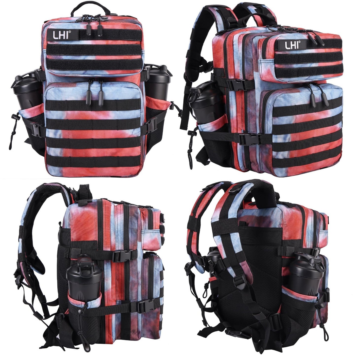 Tactical Military Backpack 25L/35L Army Assault Pack Rucksack with Bottle Holder2