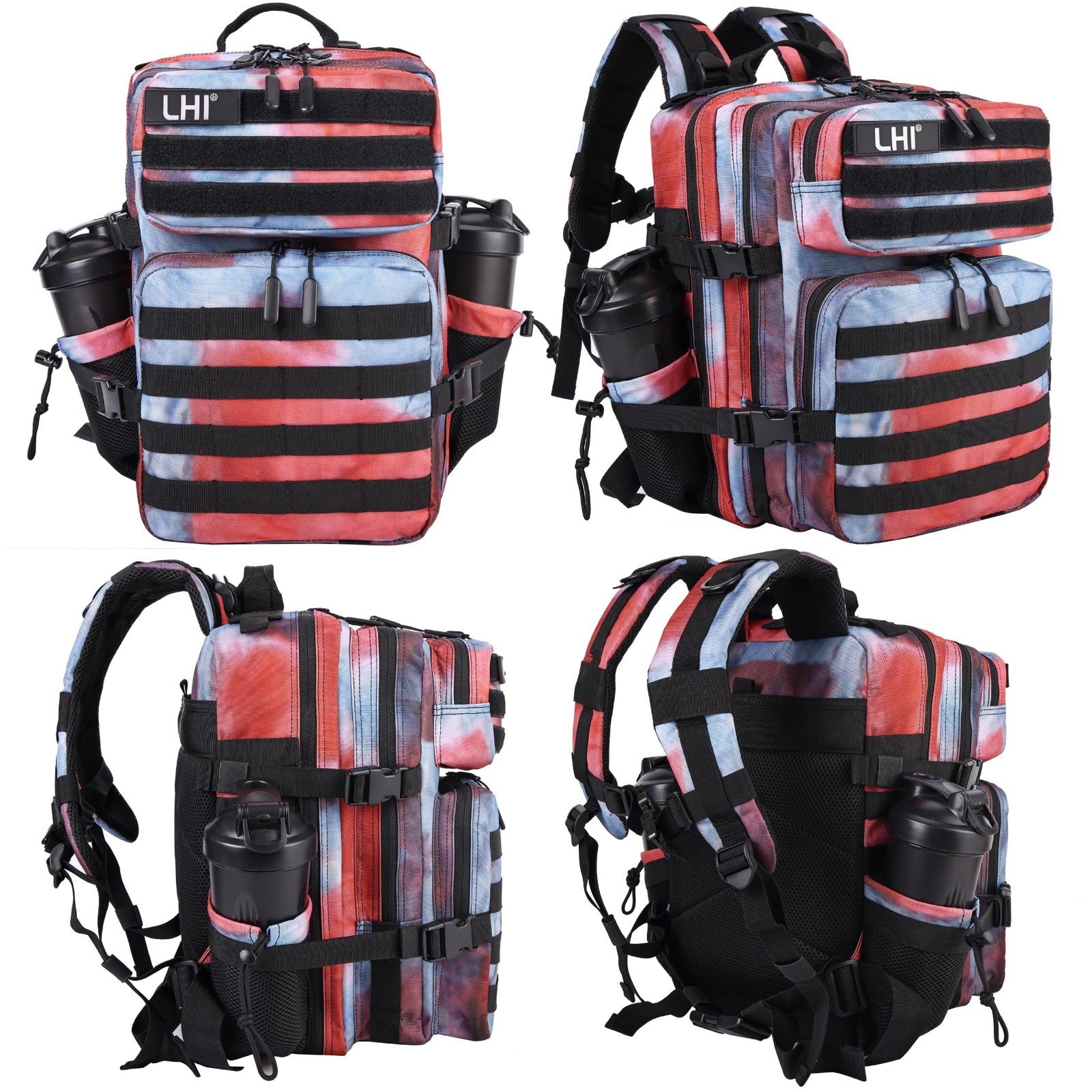 Tactical Military Backpack 25L/35L Army Assault Pack Rucksack with Bottle Holder2