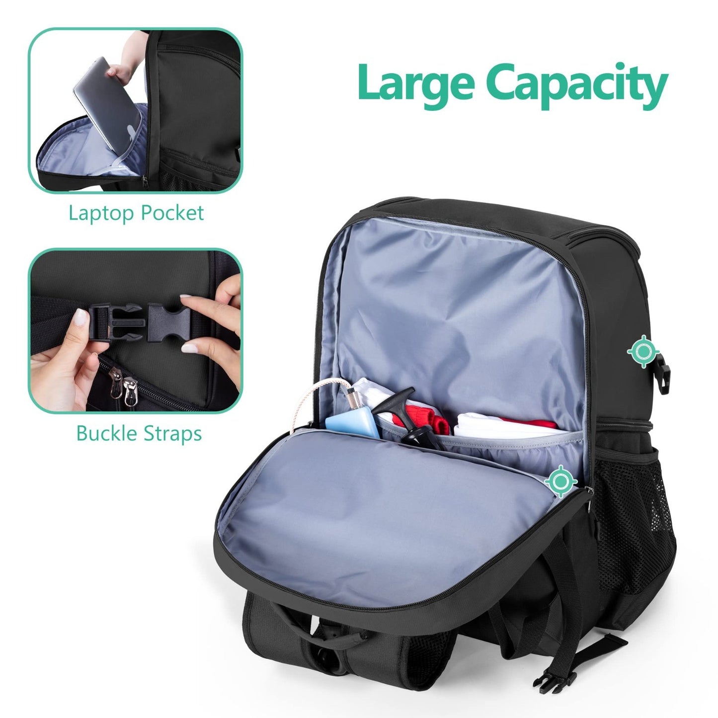Basketball Backpack with Ball & Shoe Compartment, Multi Sport Sports Bag2