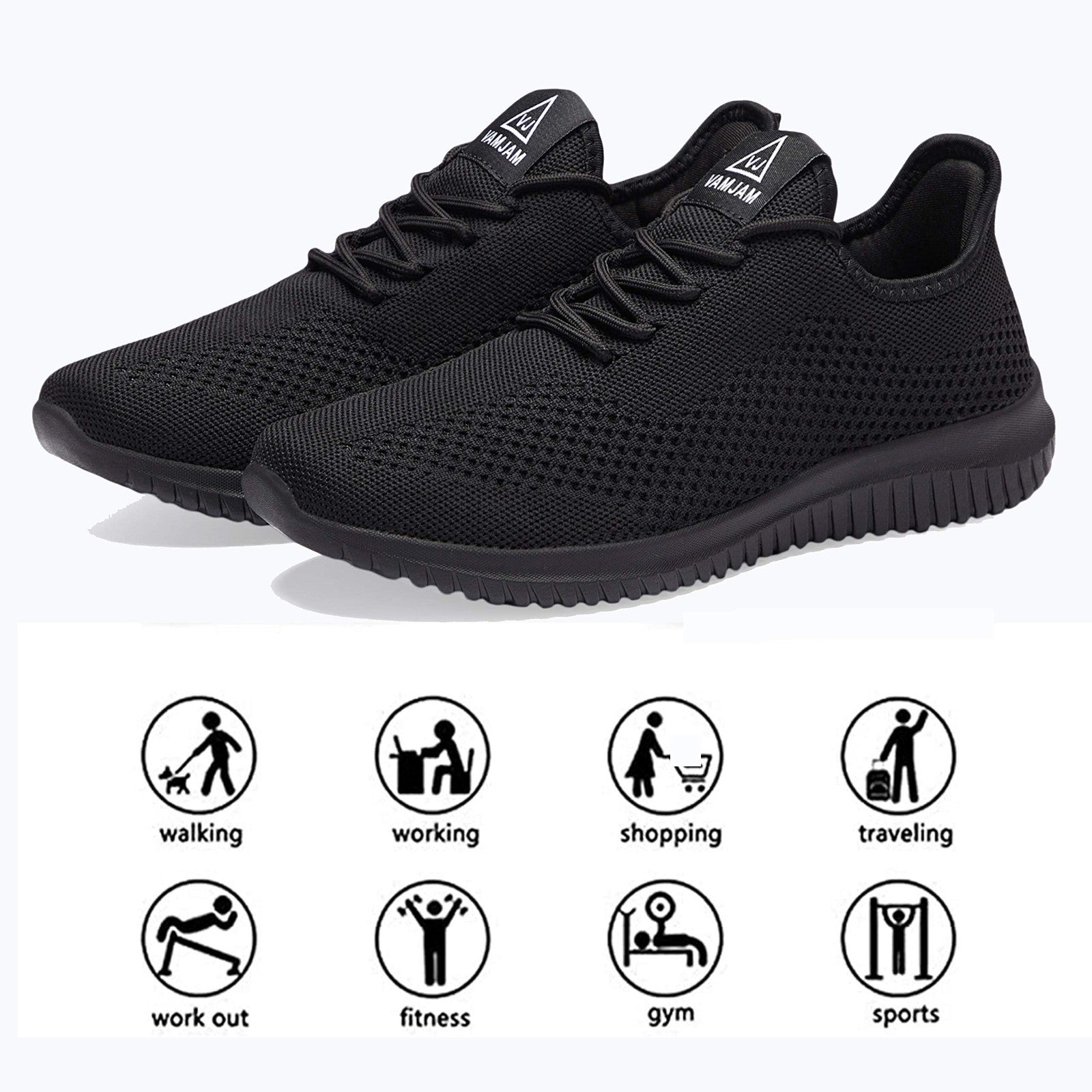 Ultra Lightweight Men's Running Shoes, Breathable Non-Slip Athletic Sneakers, Ca5