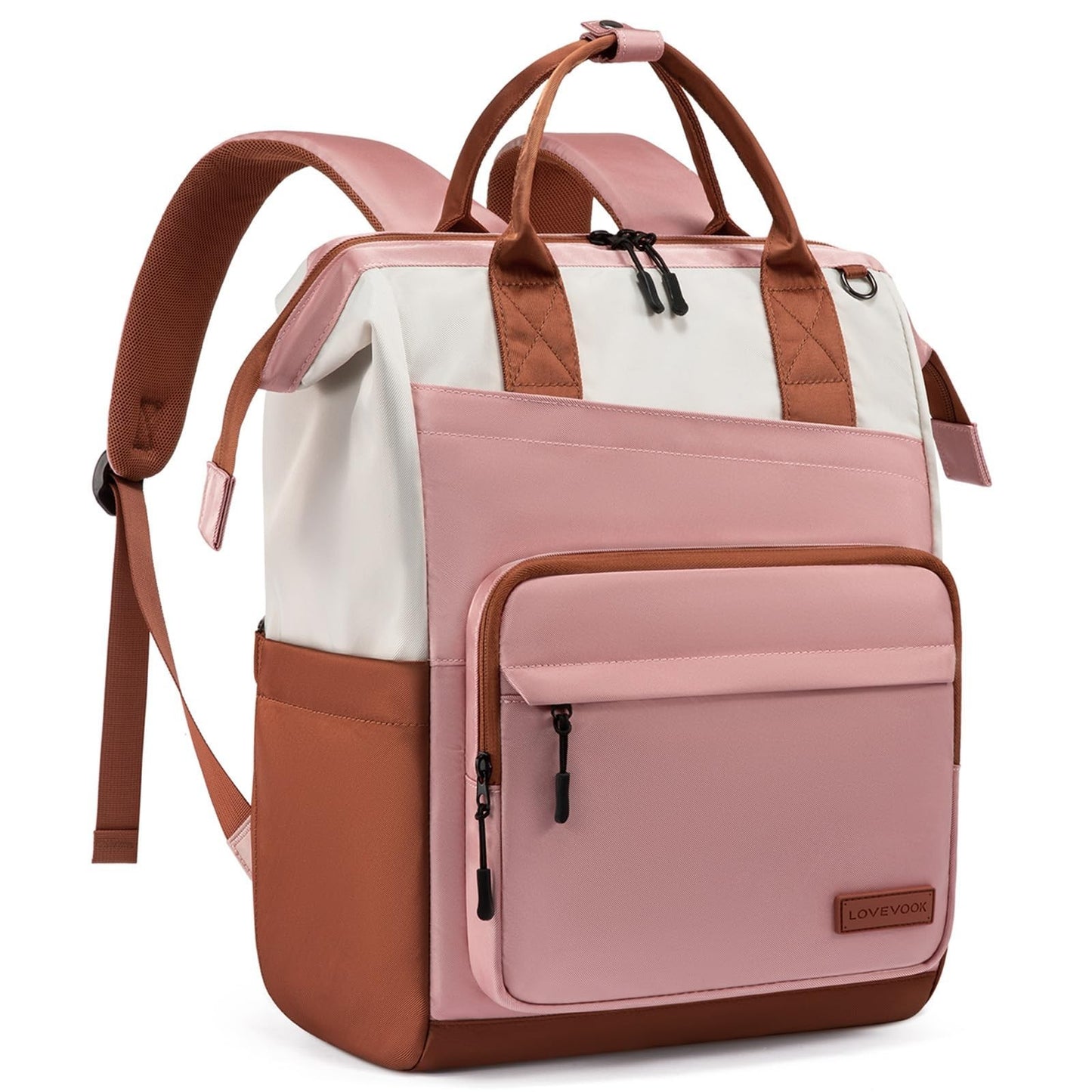 Stylish 15.6" Laptop Backpack for Women   Water Resistant Travel Bag, Large Capa1