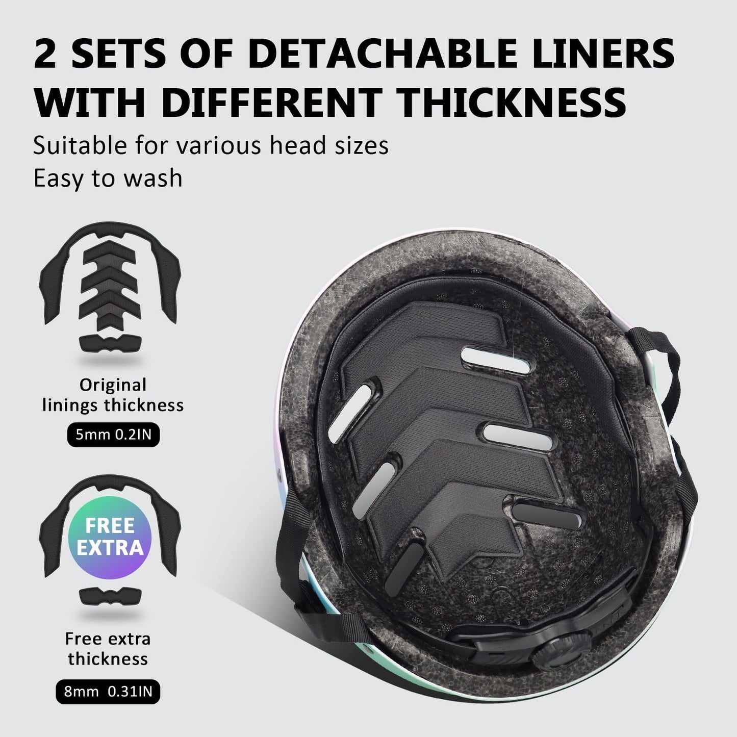 Multi-Sport Helmet for Skateboard, Bike, Scooter - Adjustable, Lightweight, Vent4