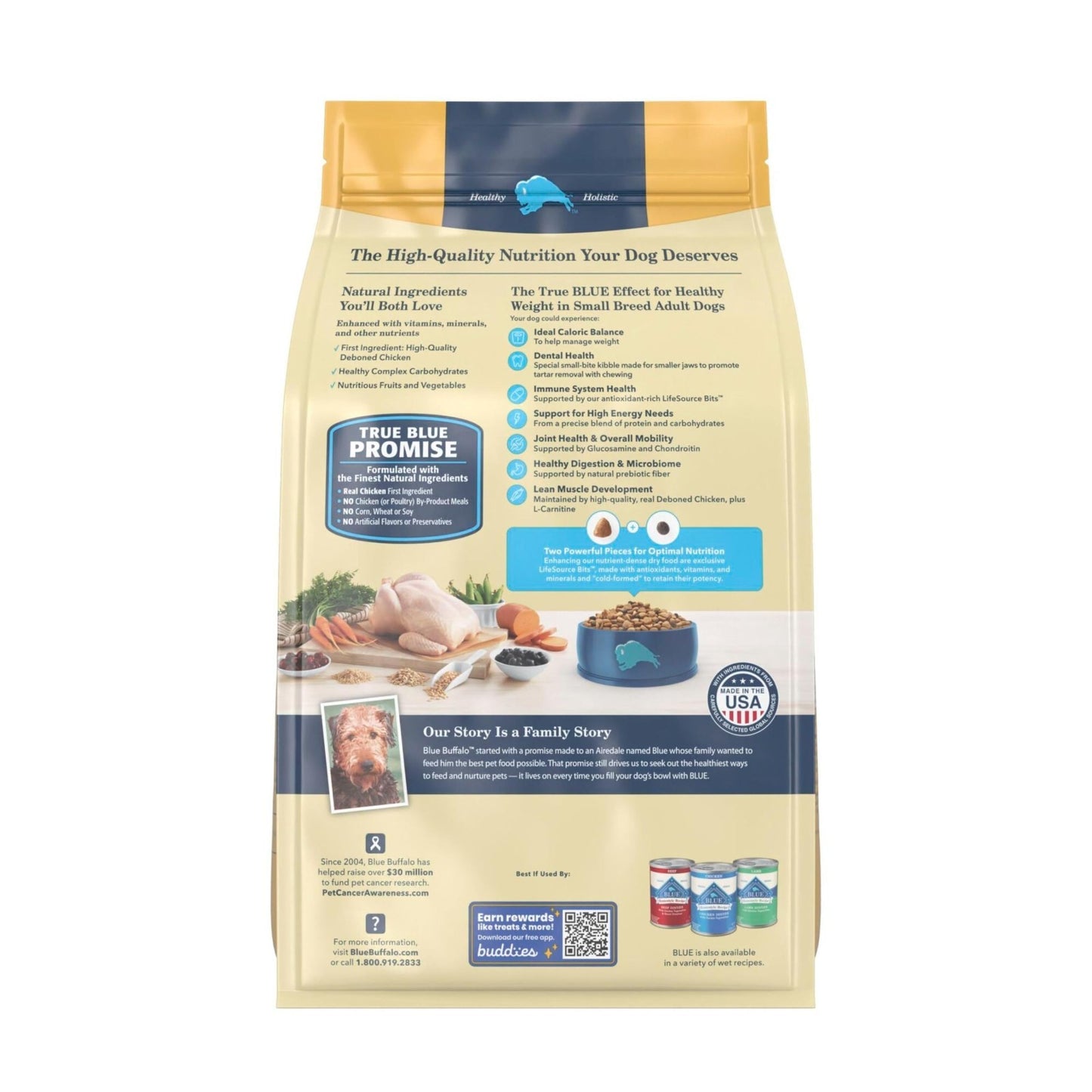 Healthy Weight Small Dog Food   Blue Buffalo Life Protection, 5 lb, Grain Free,2