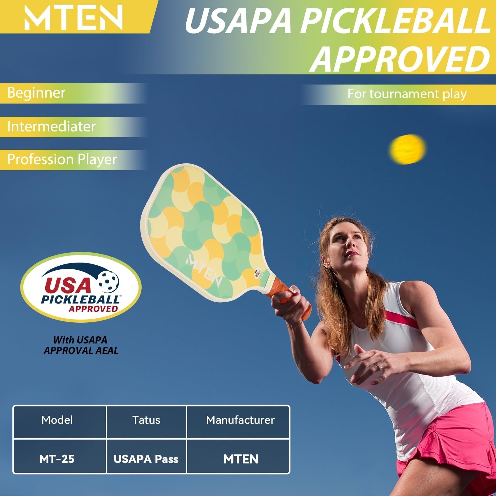 Pickleball Paddles Set of 2/4/1 - USAPA Approved Fiberglass Rackets, Lightweight2