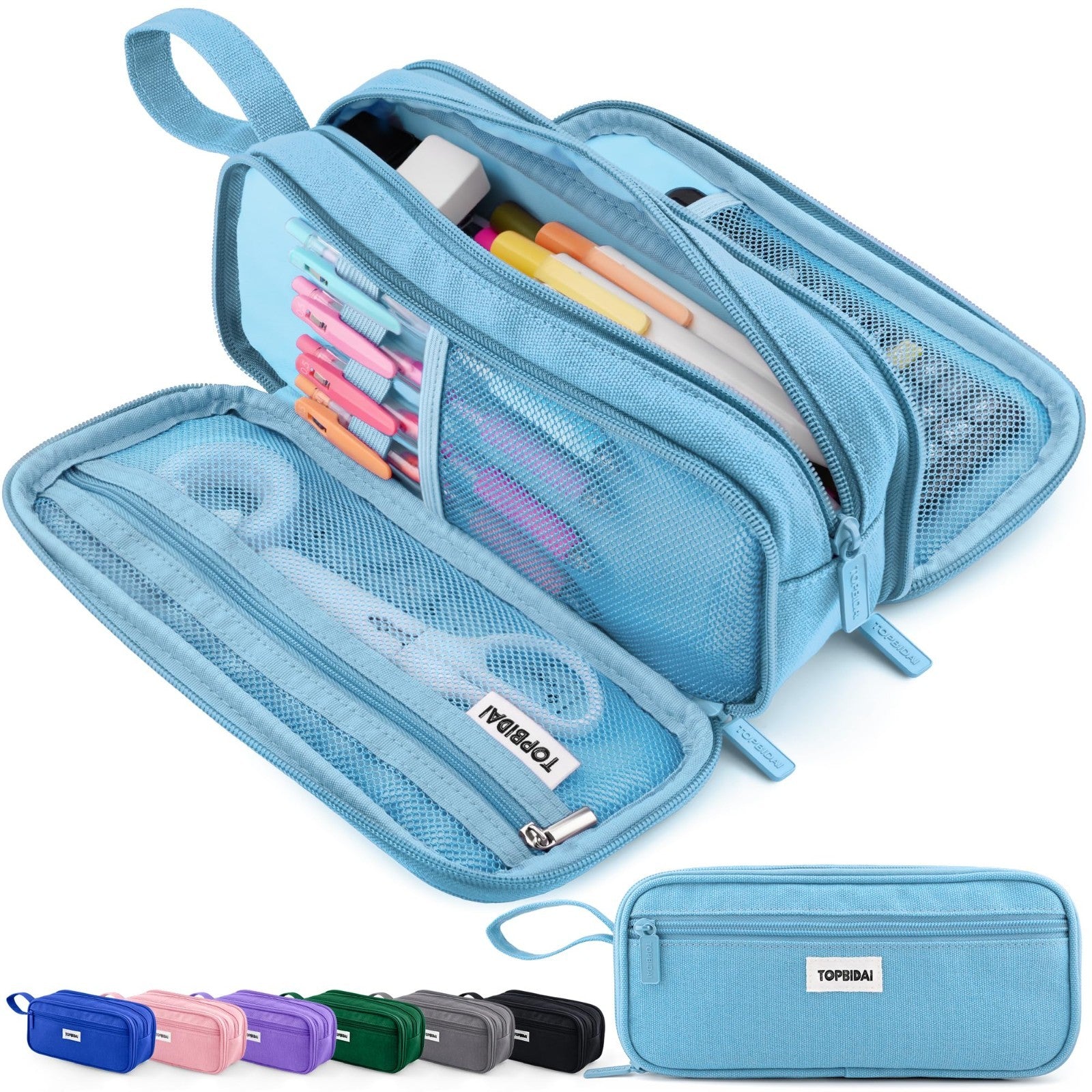 Large Pencil Case Pouch for School, Office, Art Supplies   Unisex Organizer1