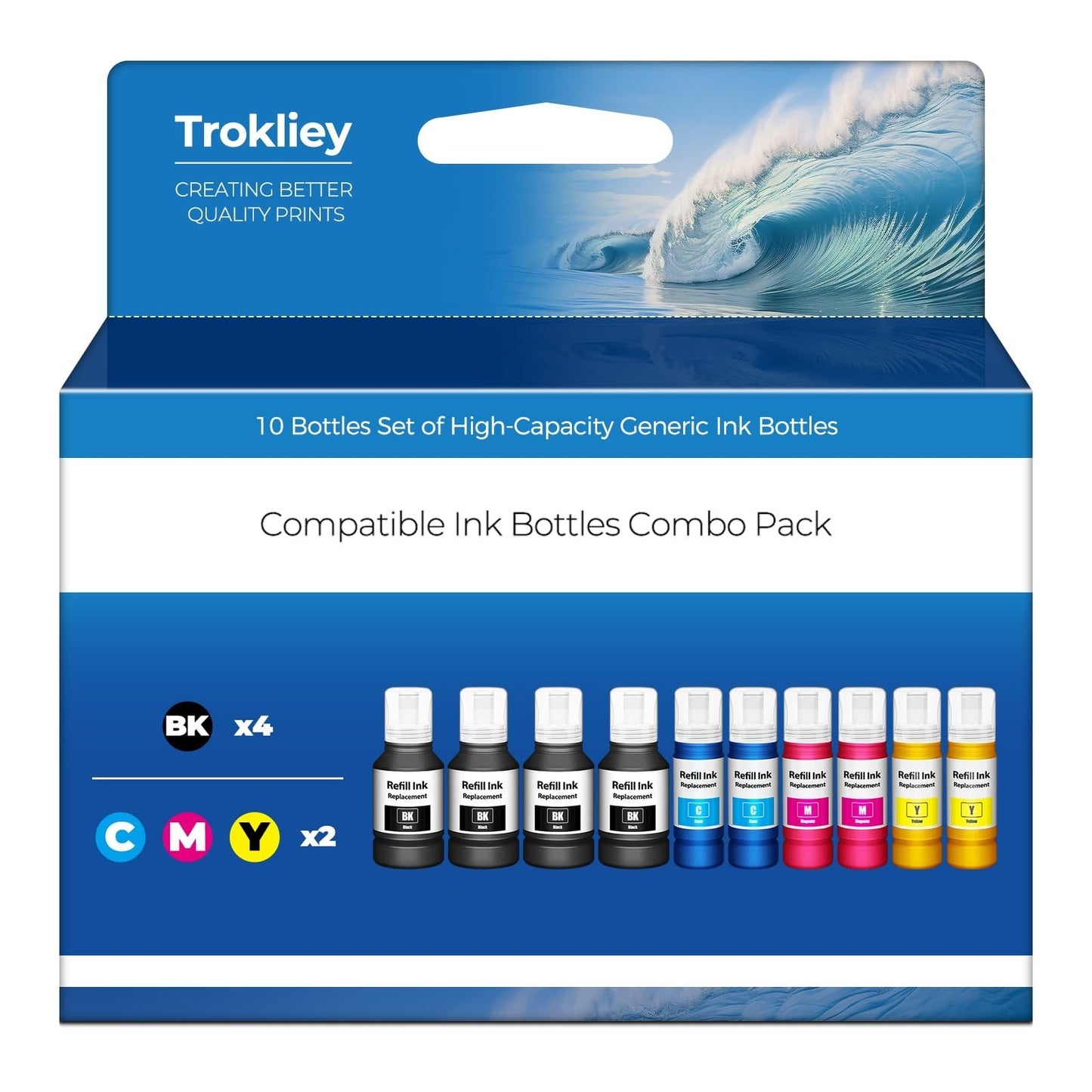 10 Pack Compatible Ink Refill Bottles for ET-2850 ET-2760 ET-3850 Printers1
