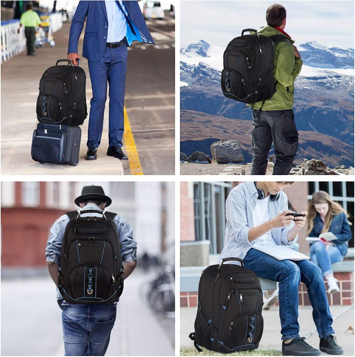 Extra Large 18.4" Gaming Laptop Backpack   TSA Friendly, RFID Anti Theft, Heavy4