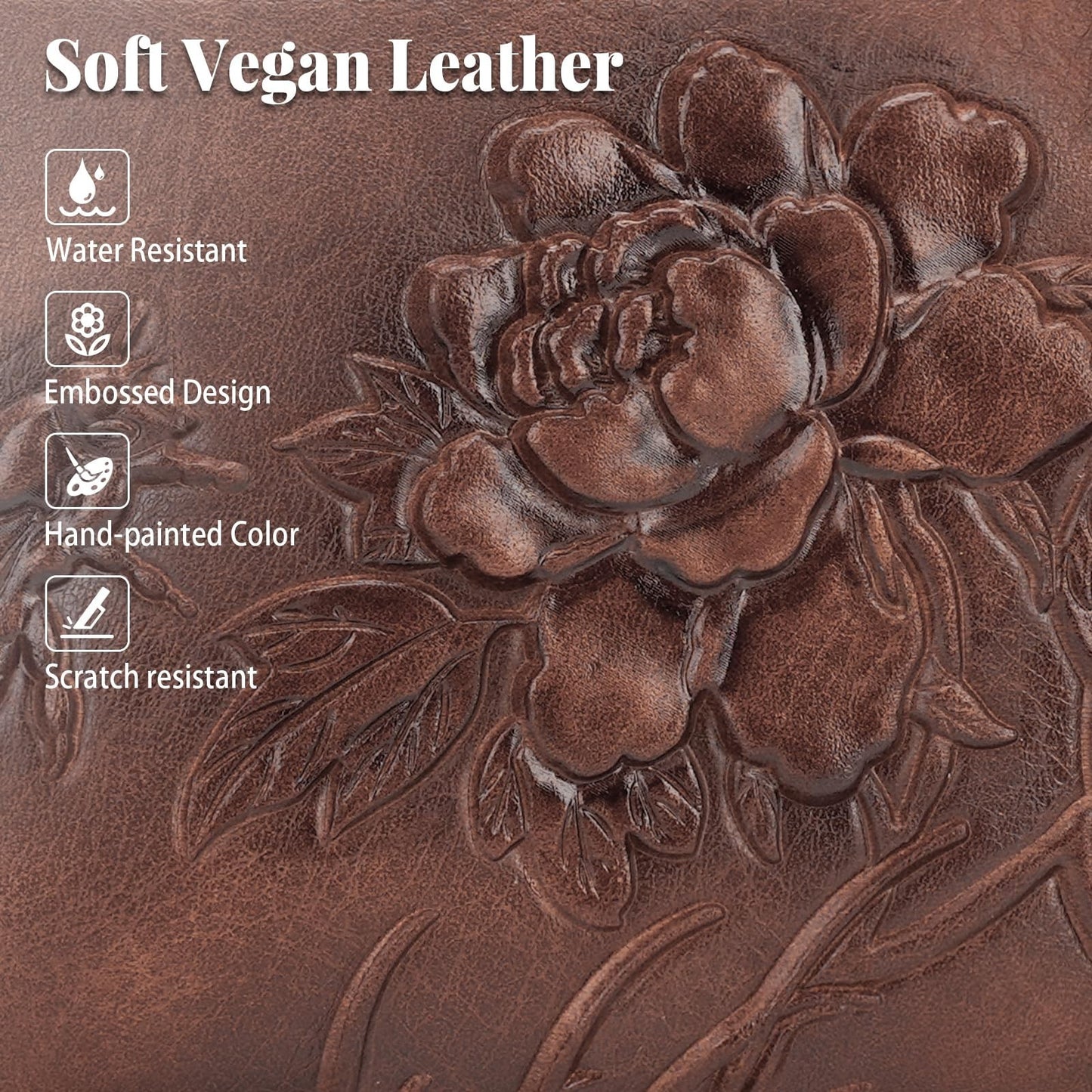 Vegan Leather Crossbody Bag for Women, Stylish Embossed Purse, Fashion Handbag4