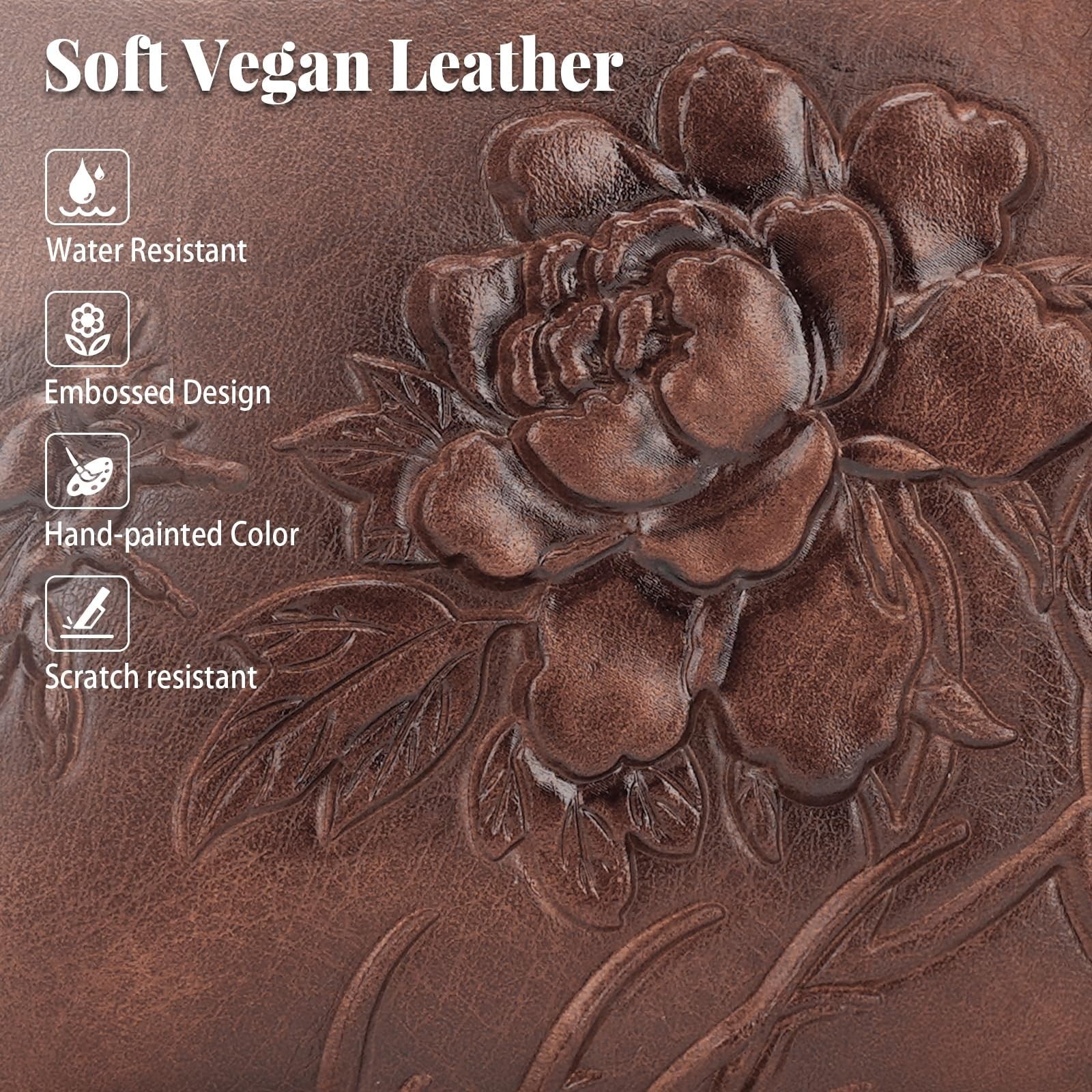 Vegan Leather Crossbody Bag for Women, Stylish Embossed Purse, Fashion Handbag4