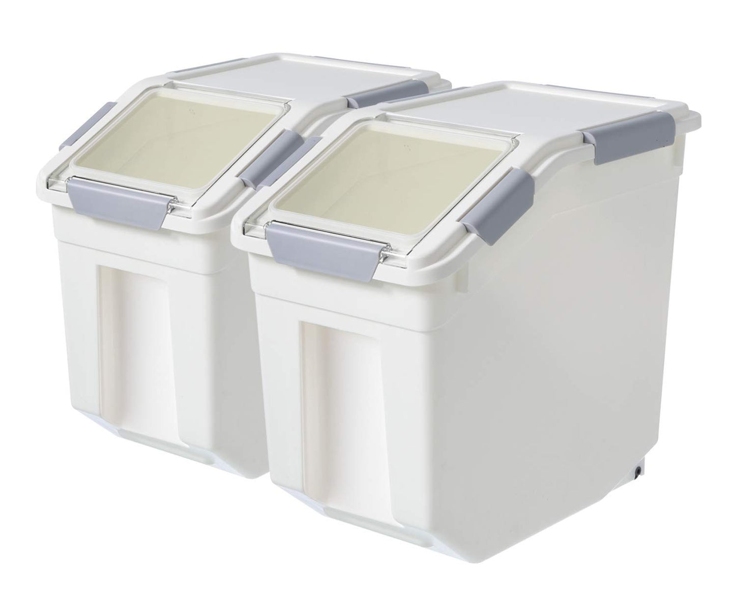 2 Pack Airtight Dog Food Storage Containers with Scoop - Pet Treats & Dry Food B1