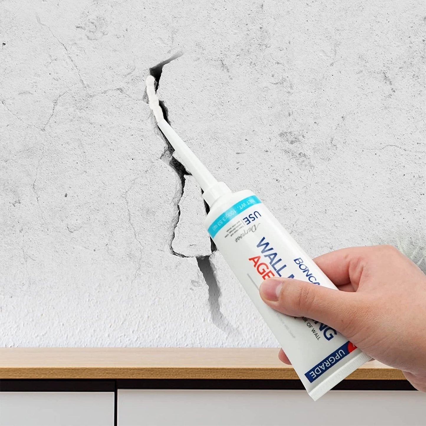 Wall Repair Kit   Spackle Mending Putty with Scraper & Sanding Sponge for Cracks5