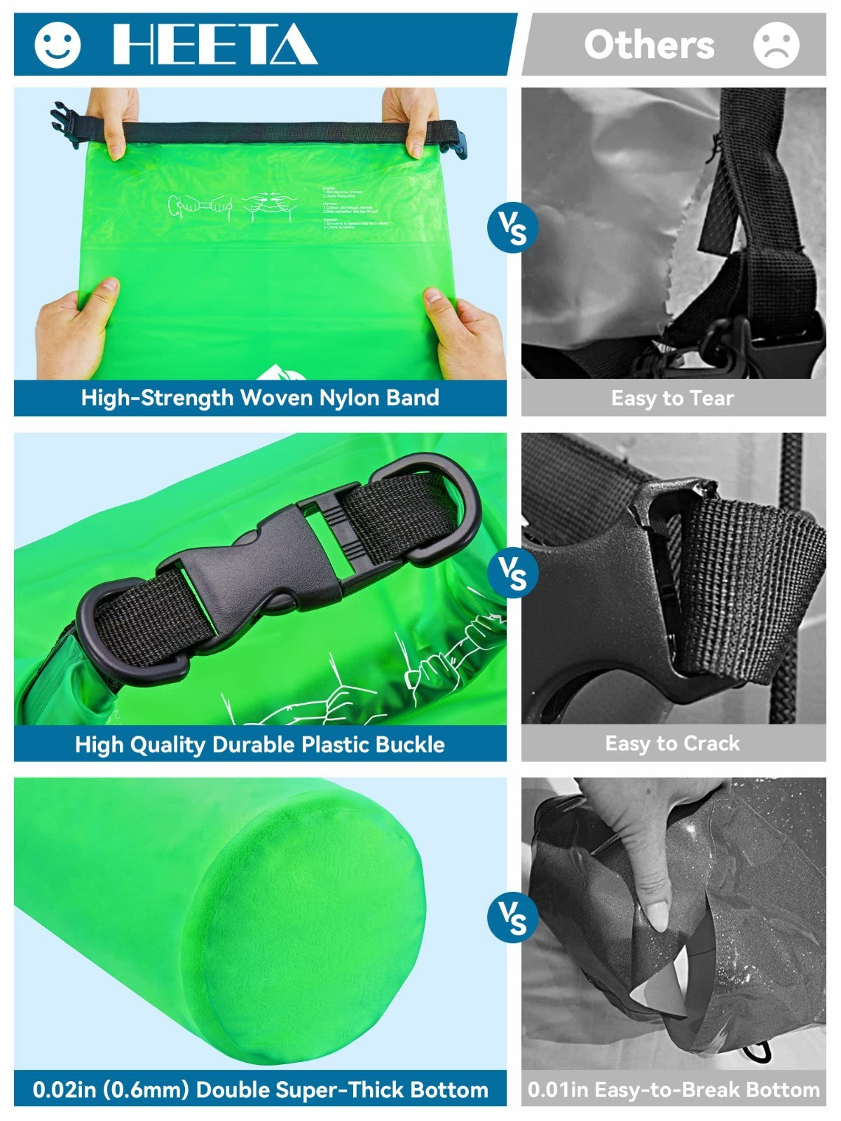 Waterproof Dry Bag for Travel, Swimming & Camping - 5L/10L/20L/30L/40L Sizes3