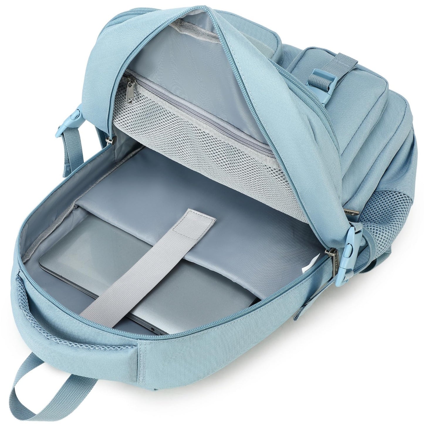 Large Heavy Duty Backpack for School, College, Travel   Multi Pocket Bookbag5