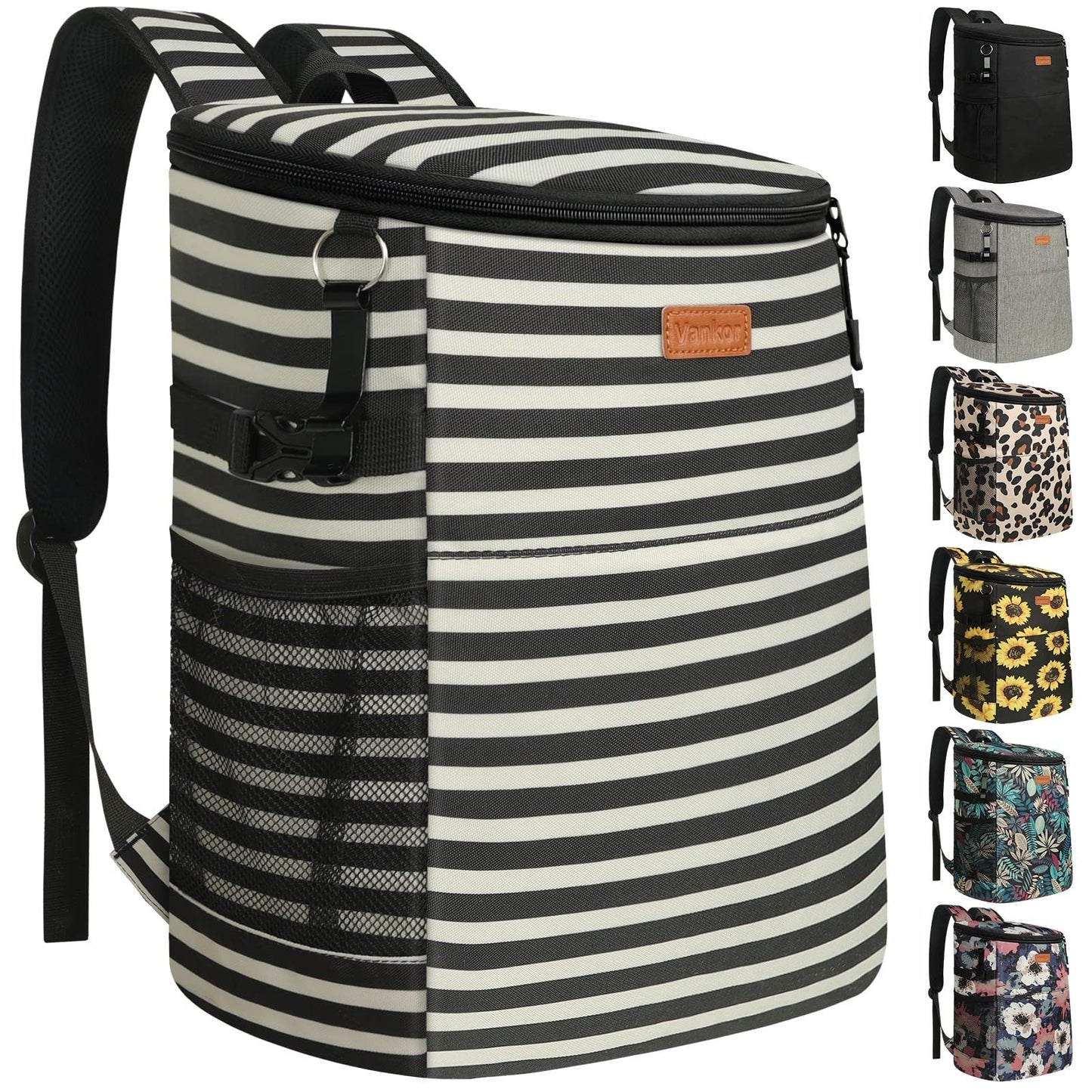 Insulated Camping Cooler Backpack - 30-45 Cans, Waterproof, Leak-Proof, Thermal1