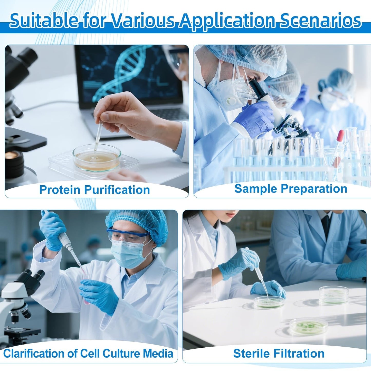 2ml Microporous Filter Column 0.22μm - 25 Sets Lab Filters for Chemical Reagents5