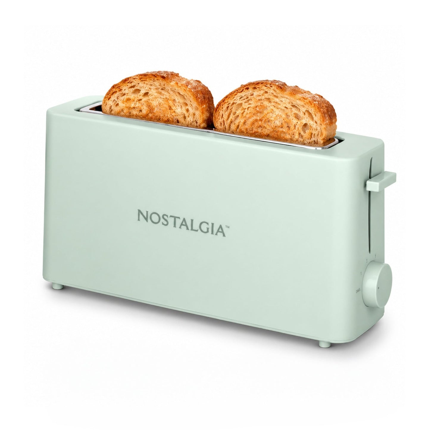 Slim 2 Slice Toaster with Wide Slot, Adjustable Browning, Drop down Crumb Tray,1