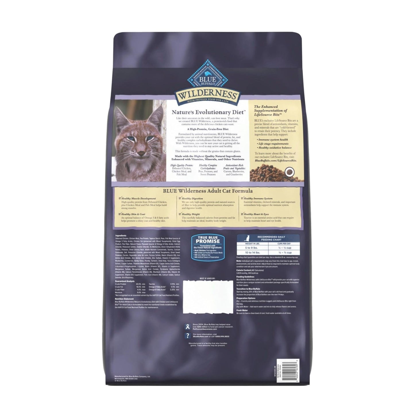 Grain Free Chicken Dry Cat Food for Adults, High Protein, 15 lb Bag2