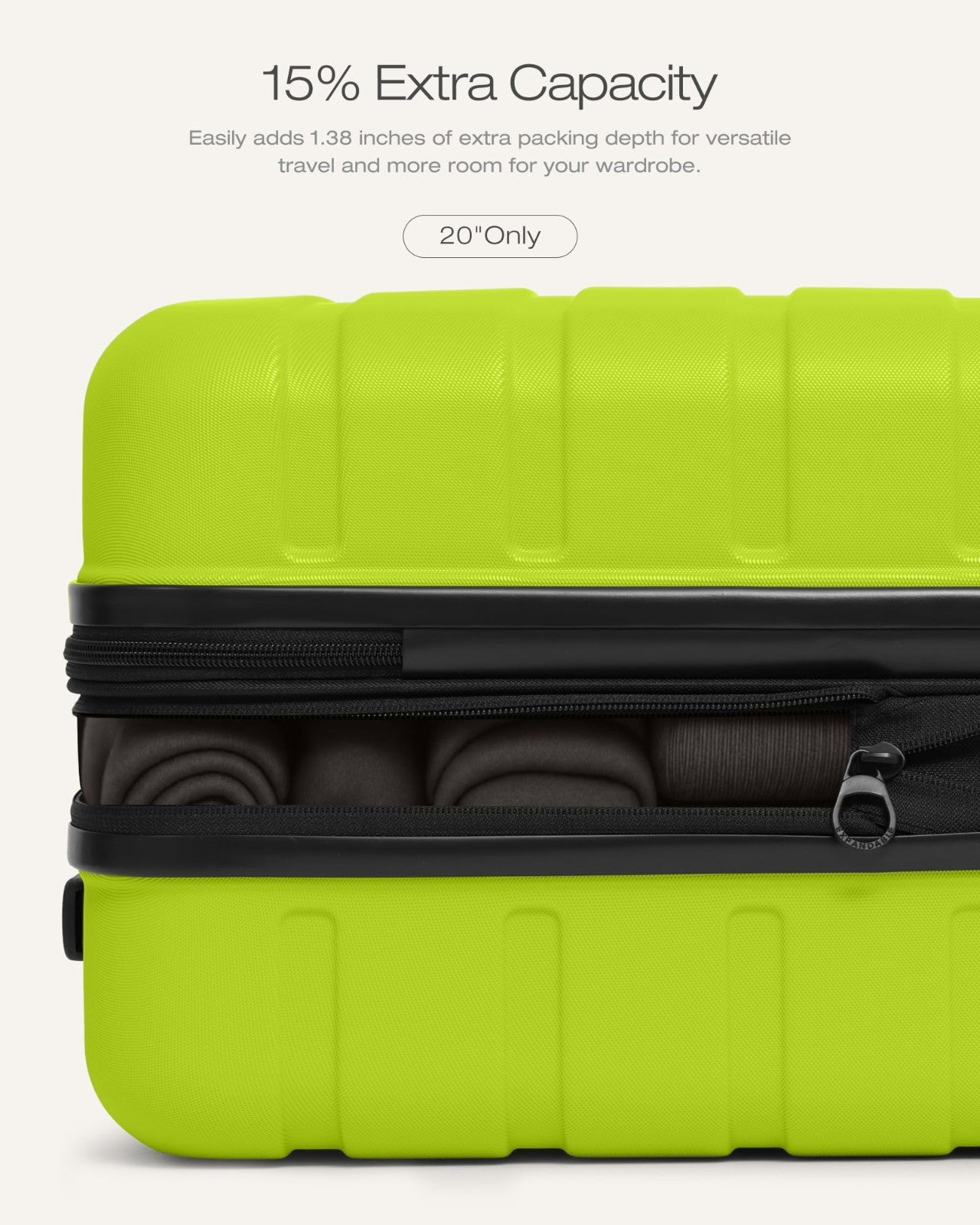 Lightweight 3-Piece Hardshell Luggage Set - Expandable, 360° Spinner Wheels, TSA4