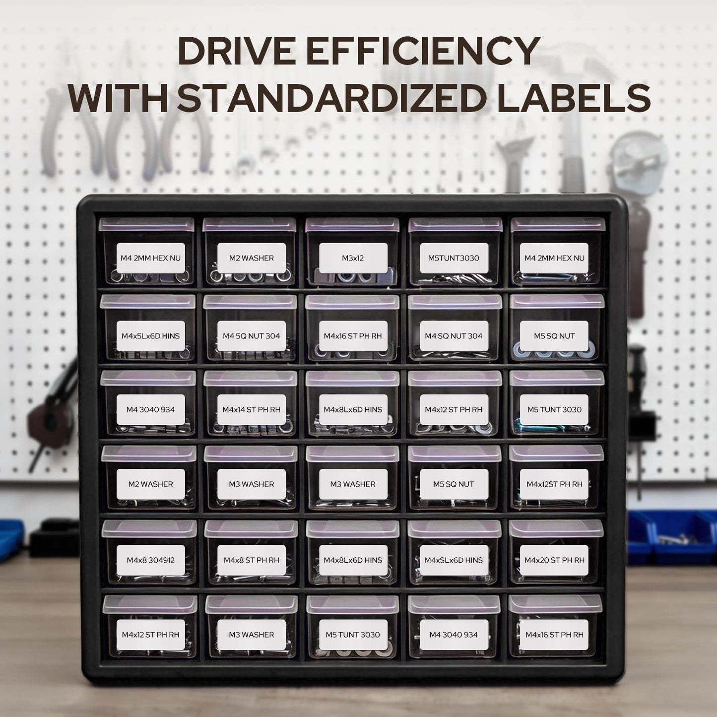 Metallic Silver Label Tape, Black Print, 1.50" x 2.36", 120 Indoor/Outdoor Label4