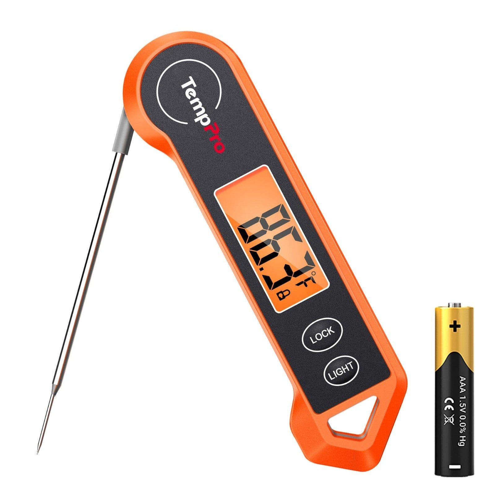 Instant Read Digital Meat Thermometer | 1 Sec Cooking Thermometer for BBQ, Fryin1