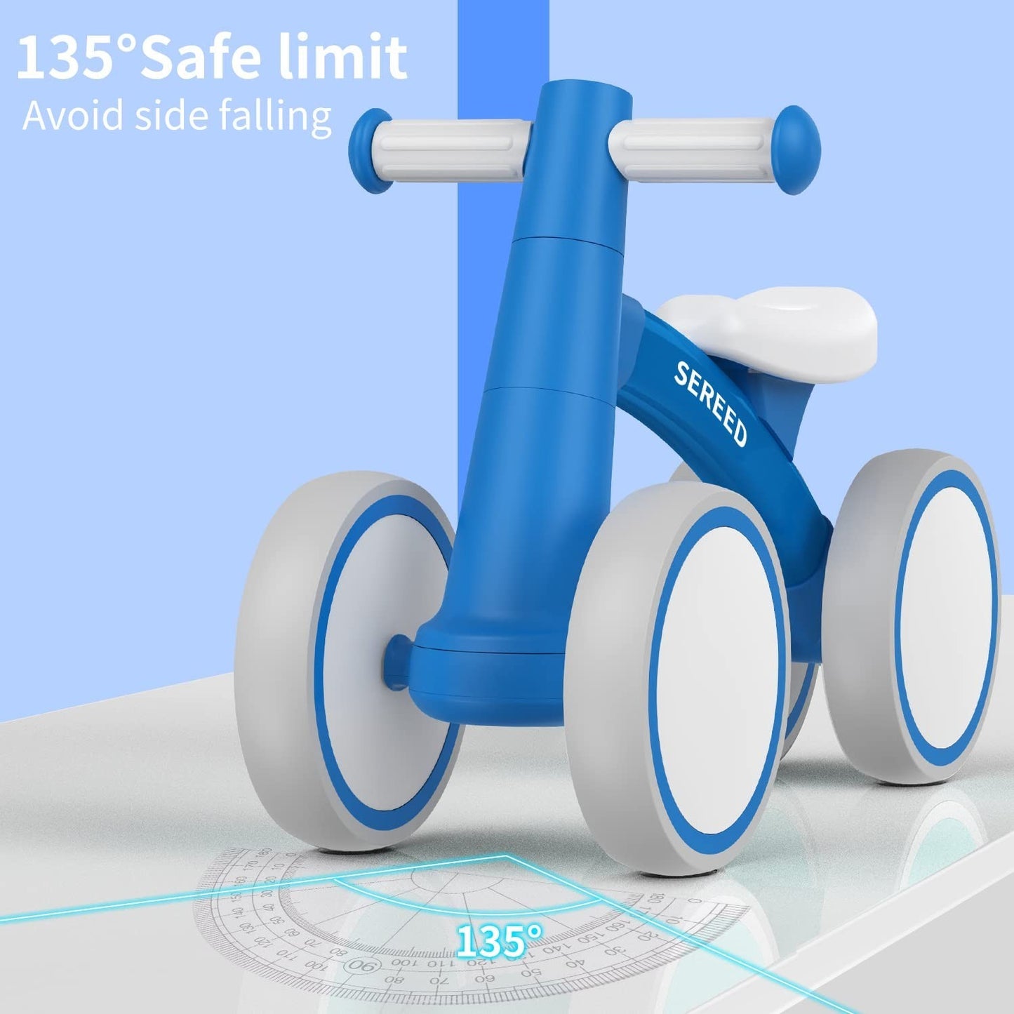 Toddler Balance Bike for 1 Year Old   4 Wheels, First Birthday Gift, 12 24 Month7