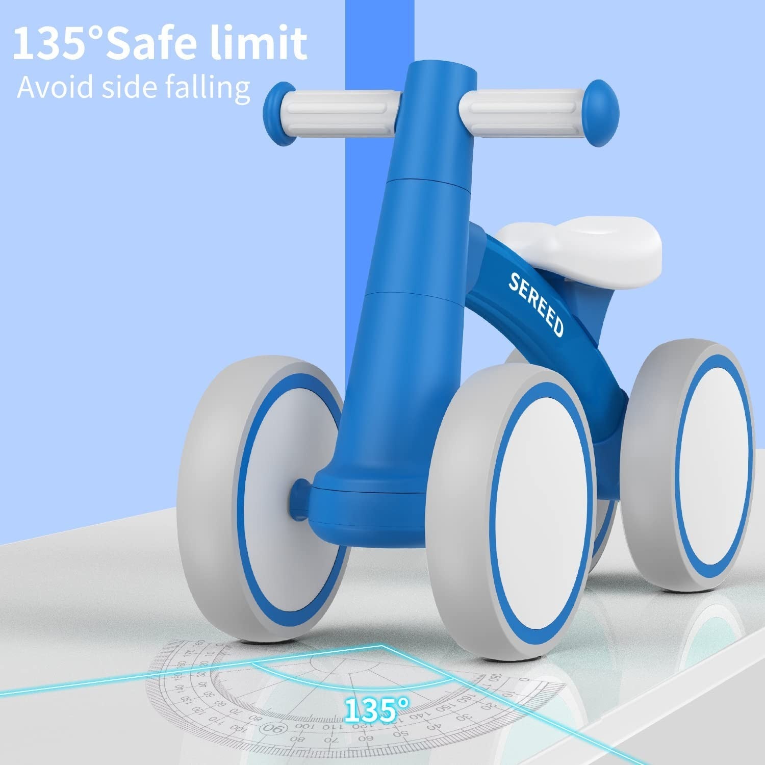 Toddler Balance Bike for 1 Year Old   4 Wheels, First Birthday Gift, 12 24 Month7