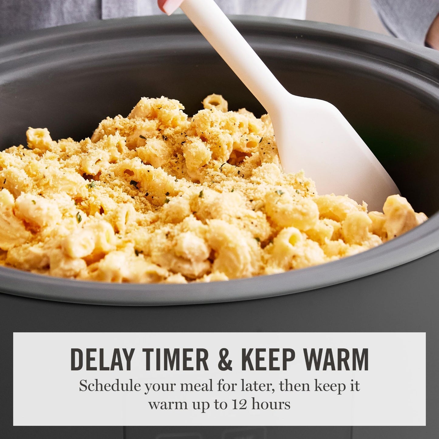 Programmable 8 QT Slow Cooker with Timer, 3 Heat Settings, Nonstick Ceramic Croc8