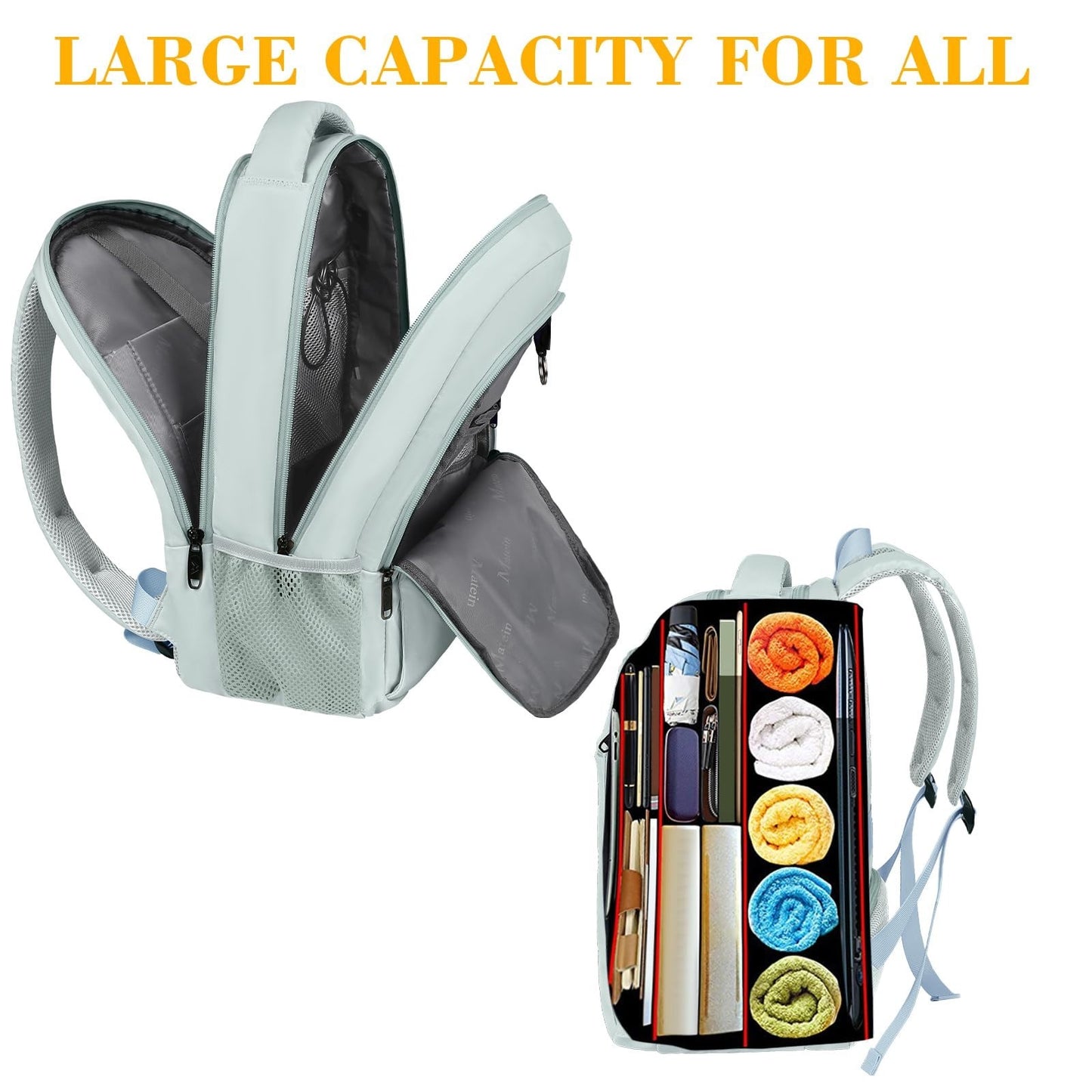 Lightweight Travel Laptop Backpack, Durable School Bookbag for Students & Profes2