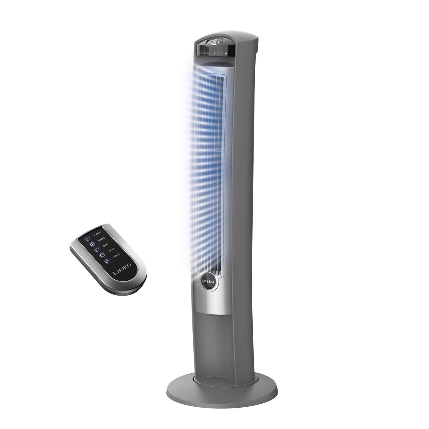 Oscillating Tower Fan with Remote Control   42" Quiet Standing Fan for Home, Off1