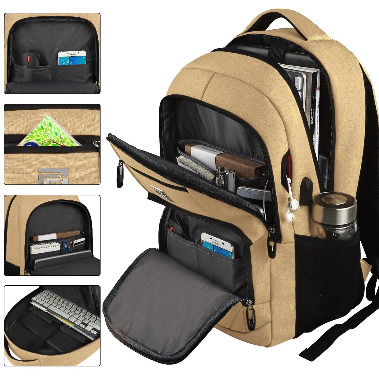 Slim Anti Theft Laptop Backpack for Business Travel & College   Stylish & Durabl2