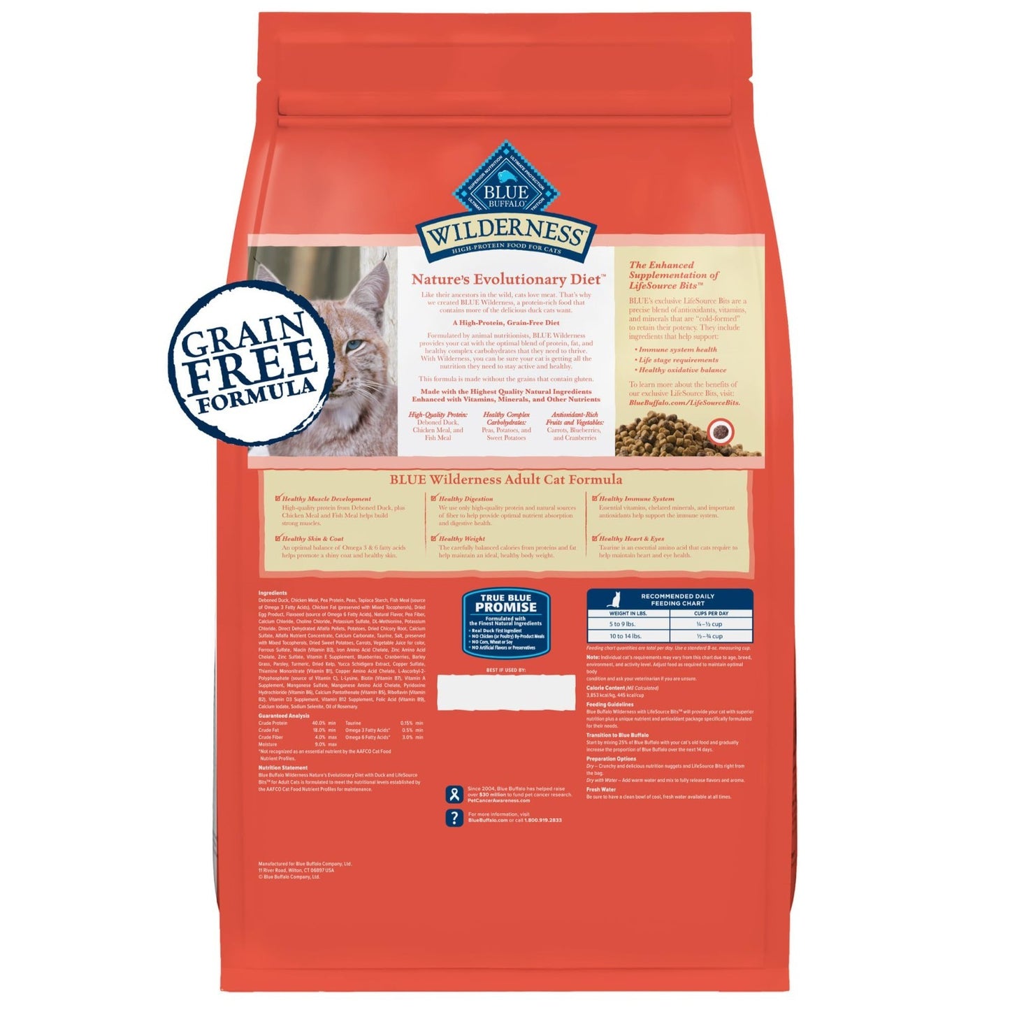 Wilderness Indoor Hairball & Weight Control Dry Cat Food, 5 lb   Grain Free, Hig2