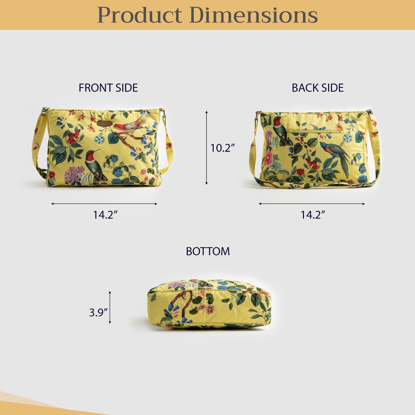 Stylish Women's Cotton Shoulder Hand Bag   Versatile Tote for Everyday Use4